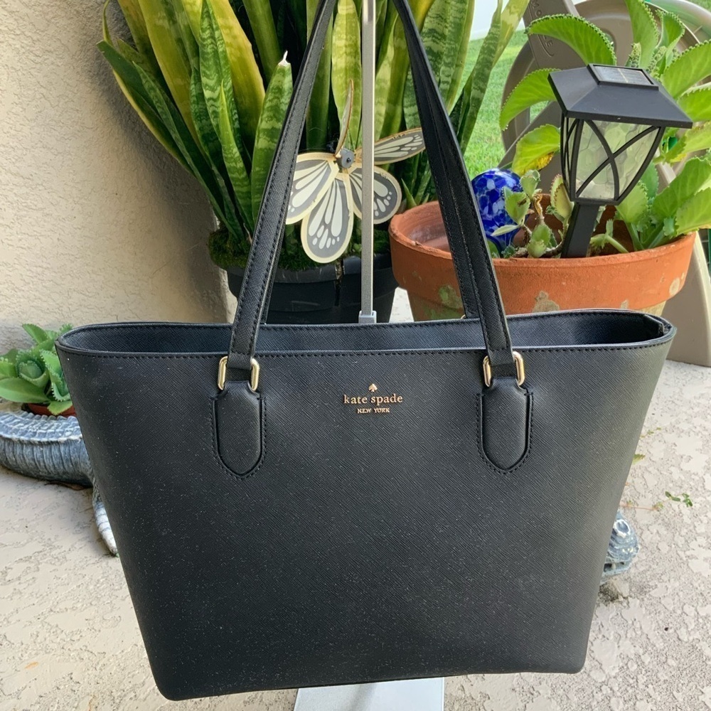 Kate Spade Black Laural Way Medium Dally Tote Shoulder Purse Bag - Picture 1 of 9